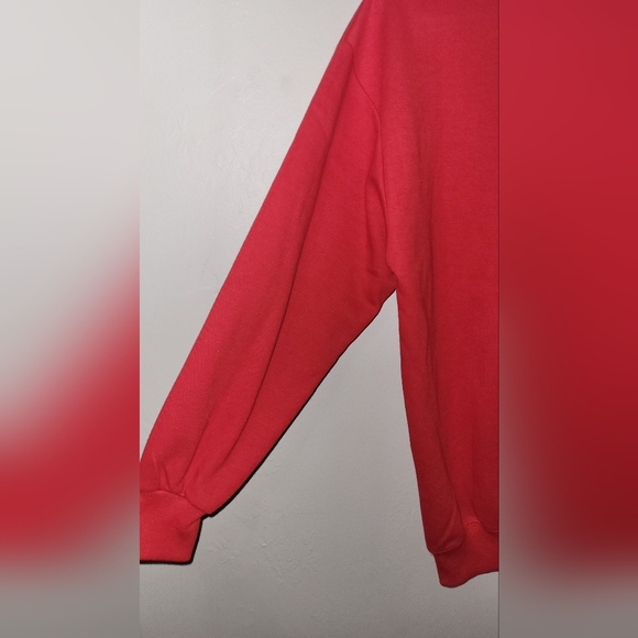 Womens medium vintage mickey mouse cinched Sweatshirt red - Picture 3 of 6